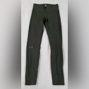 Under Armour Women's HeatGear Compression Ankle‎ Leggings, Olive Green Sz Small